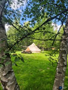 Zahrada ubytování Glamping Štôla-Tupá