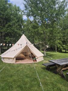 Zahrada ubytování Glamping Štôla-Tupá