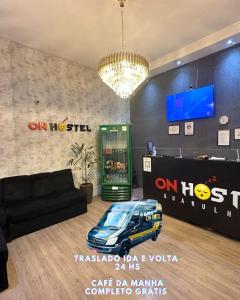 TV a/nebo společenská místnost v ubytování ON HOSTEL II Gru Aeroporto Translado 24 hs