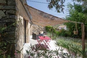 Zahrada ubytování Les Mappias en Ardèche