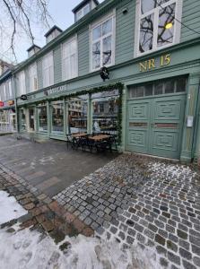 Bygningen som lejligheden ligger i