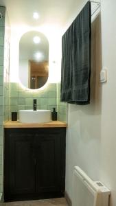 Koupelna v ubytování Studio Cozy en plein centre ville