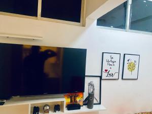 TV a/nebo společenská místnost v ubytování Apart T 0 Studio or Flat Style in Downtown