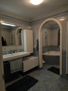 Ένα μπάνιο στο Penthouse Villa Ljubljana