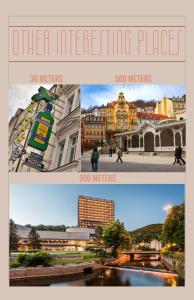 Apartment Ivana - free parking في كارلوفي فاري: صورتين مختلفتين لمدينة مع مدن مختلفة