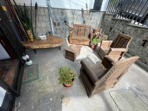 Posezení v ubytování Accommodation in Quito