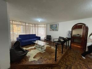 Posezení v ubytování Accommodation in Quito