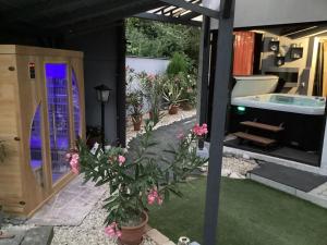 Zahrada ubytování Relax Apartman