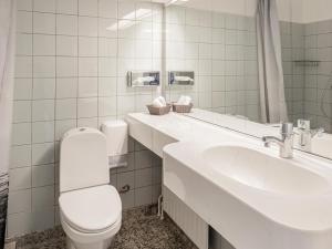 Koupelna v ubytování Hotel Nørherredhus