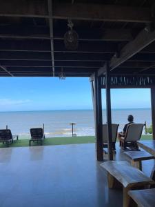 Pemandangan laut umum atau pemandangan laut yang diambil dari lodge