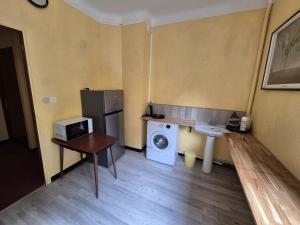 Kuchyň nebo kuchyňský kout v ubytování Hôtel Val Du Tech