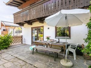 A patio or other outdoor area at Fleckalm