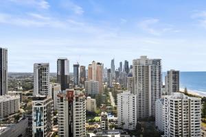 Nespecifikovaný výhled na destinaci Gold Coast nebo výhled na město při pohledu z apartmánu