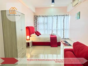 Posezení v ubytování Cozy Studio unit,Cyberjaya,Wifi, Netflix,Free parking