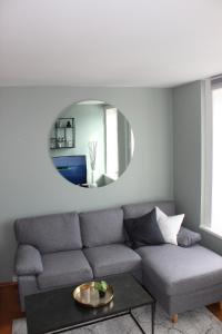 Χώρος καθιστικού στο Central apartment with great sea view