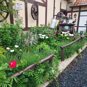 Zahrada ubytování Le Vieux Logis