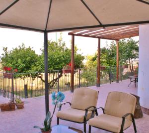 Balkón nebo terasa v ubytování B&B Melibleo