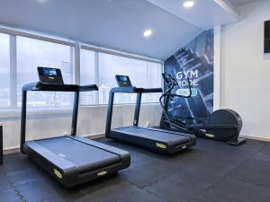 Fitness centrum a/nebo fitness zařízení v ubytování Wyndham Garden Quito