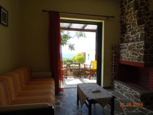 A seating area at Ktima Nikola