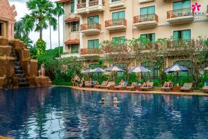 Bazén v ubytování Sokha Angkor Resort nebo v jeho okolí
