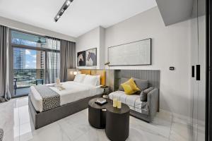 Voodi või voodid majutusasutuse Luxury Escapes Modern Studio MAG 318 toas +17 fotot