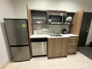 Kuchyň nebo kuchyňský kout v ubytování Home2 Suites By Hilton Amarillo East