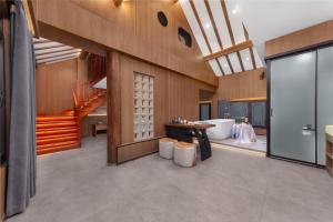 Giường trong phòng chung tại Xingshengjiu Courtyard Hotel Pingyao