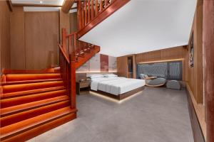 Giường trong phòng chung tại Xingshengjiu Courtyard Hotel Pingyao