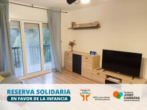 TV a/nebo společenská místnost v ubytování Apartamentos Valle de Tena - Biescas 3000