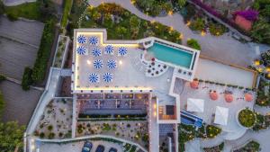 an aerial view of a resort with a swimming pool at Corallo Blu Hotel De Charme - Sea & Spa access in Ischia