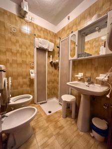 Koupelna v ubytování Hotel Alpi - Foza
