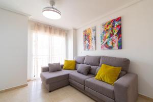 Ruang duduk di Apartamento en el centro de Águilas - By Aloha Palma