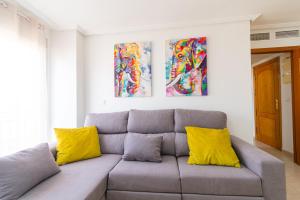 Ruang duduk di Apartamento en el centro de Águilas - By Aloha Palma