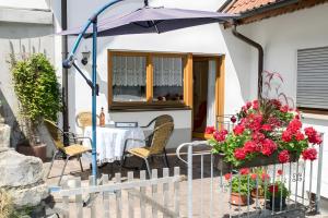 Balkón nebo terasa v ubytování Ferienwohnung Vergissmeinnicht + 2 fotografie