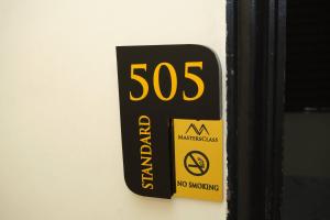 Certifikát, hodnocení, plakát nebo jiný dokument vystavený v ubytování Masters Class Hotel