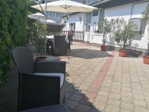 Patio nebo venkovní prostory v ubytování Kertész Vendégház