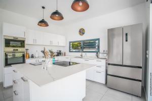 Eldhús eða eldhúskrókur á Villa GRECA