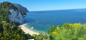 a view of a beach next to the ocean at appartamento in contesto esclusivo in pieno centro in Camerano