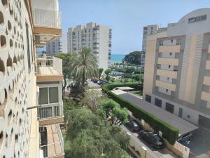 a view of a city street from a building at Apartamento en Benicasim, El Torreón, parking, entrada autónoma in Benicàssim