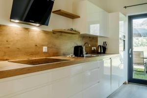Kuchyň nebo kuchyňský kout v ubytování Clofers Relax Residences Rattendorf