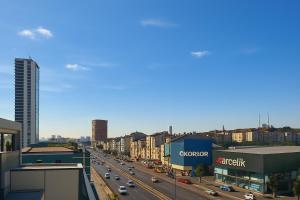 A general view of Isztambul or a view of the city taken from a szállodákat