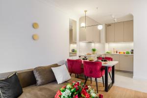 Køkken eller tekøkken på Lumina luxury apartment with parking