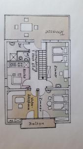 Plán poschodí v ubytovaní Landhaus Neubauer