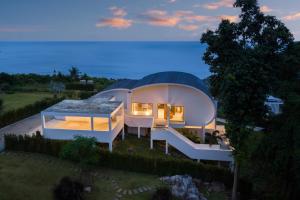 a rendering of a round house with a dome at Seaview Dream Villa in Chaweng Noi Beach