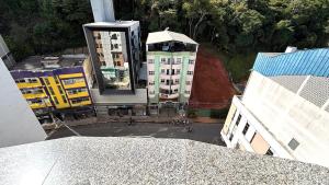 an aerial view of a city with buildings at 600m da UFV e 100m da rodoviária in Viçosa