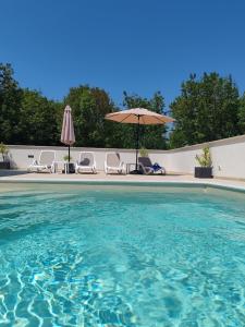 Πισίνα στο ή κοντά στο Apartments Oleander Lovrečica-residence with pool