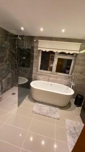 Stunning double bedroom Greenwich London with private bathroom的一间浴室