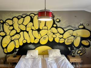 Voodi või voodid majutusasutuse Hotell Vaxblekaregården toas
