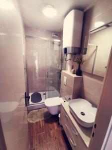 Kúpeľňa v ubytovaní Apartments Indira + 20 fotografií