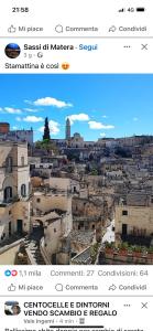 Nespecifikovaný výhled na destinaci Matera nebo výhled na město při pohledu z bed and breakfast